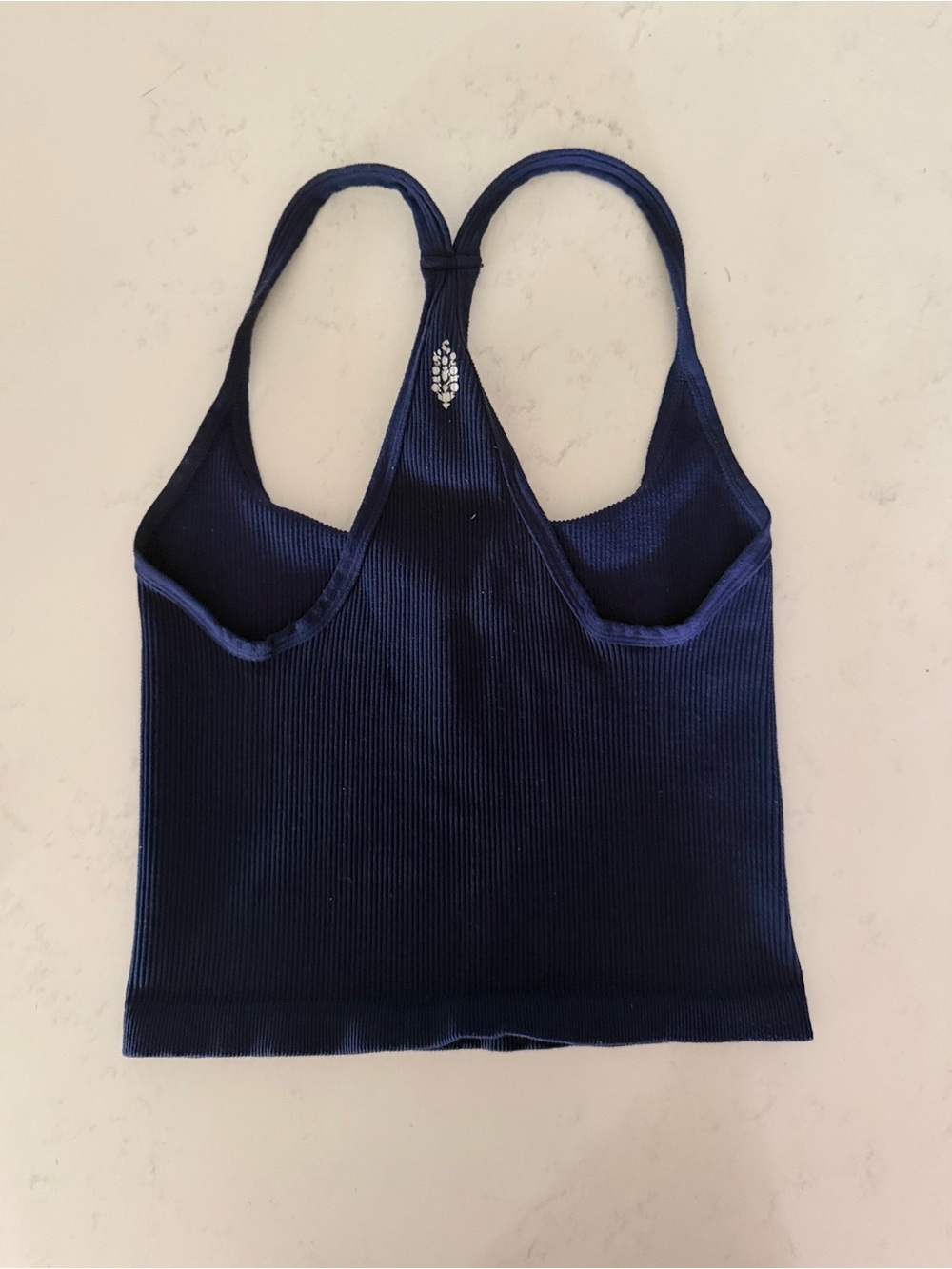 FP Movement by Free People Navy Ribbed Racerback Tank - Picture 2 of 4